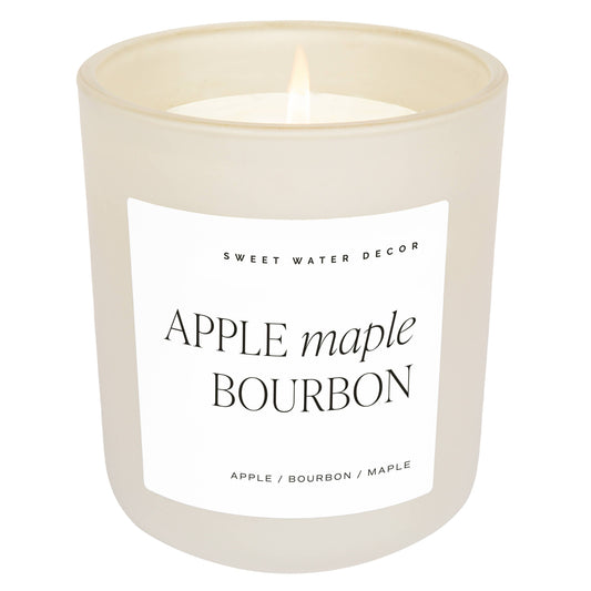 *NEW* Apple Maple Bourbon 15 oz Soy Candle - Fall Decor